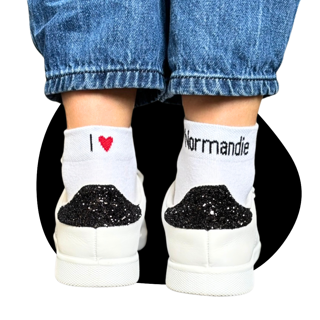 Chaussettes I ❤️ Normandie