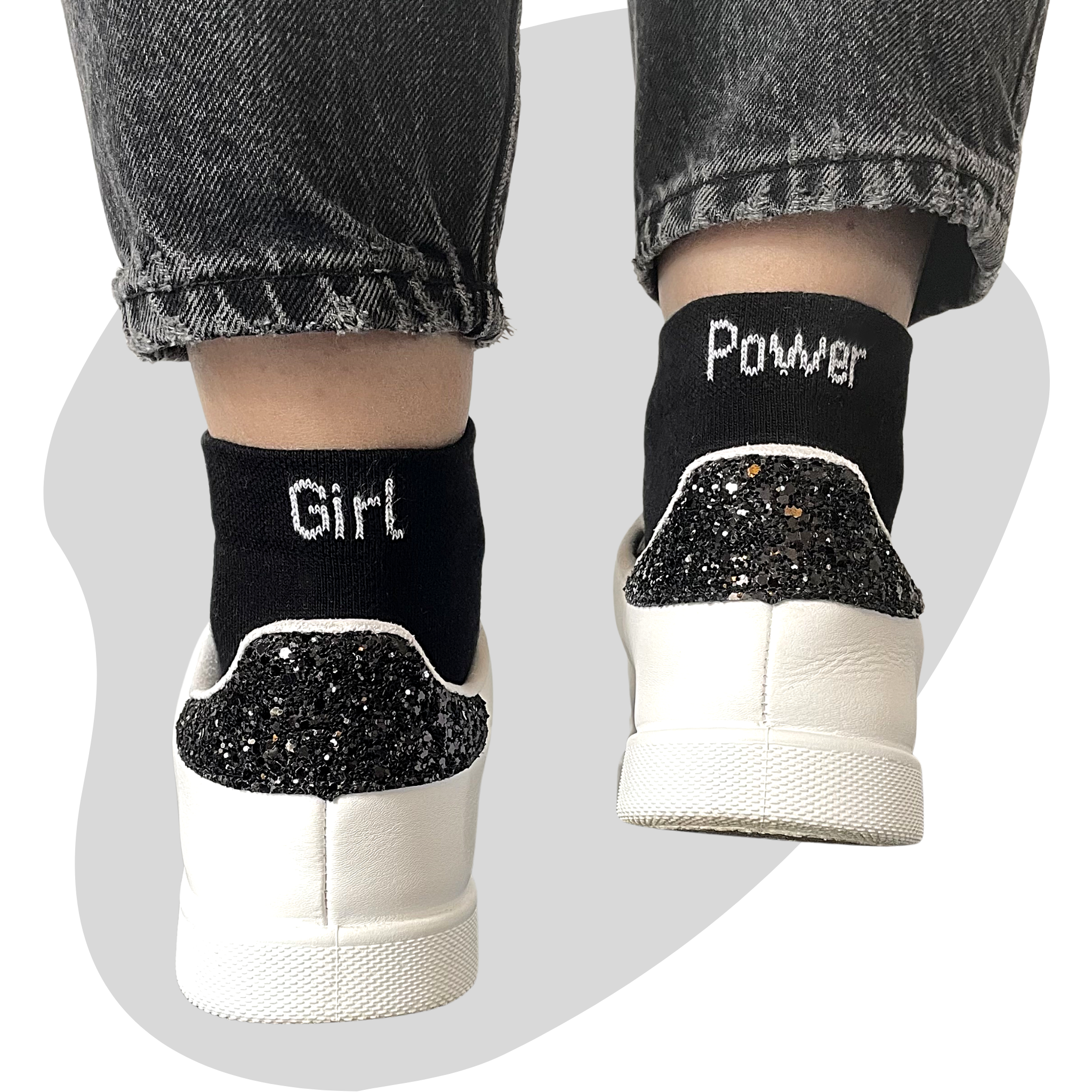 Chaussettes dépareillées Girl Power