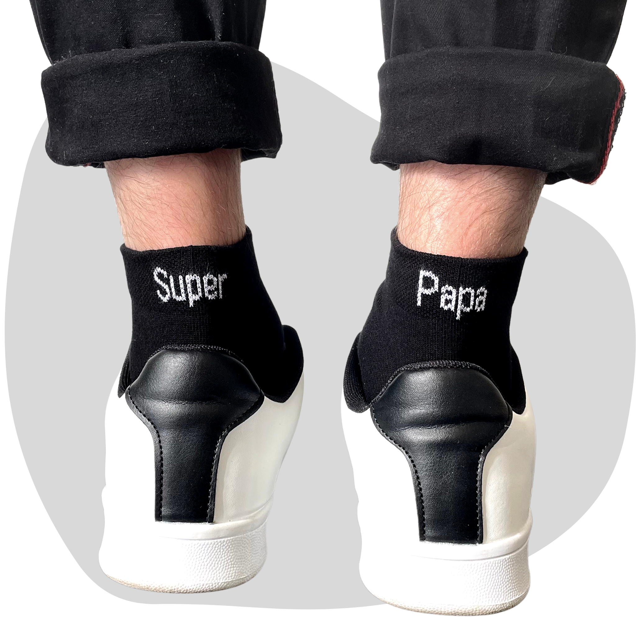 Chaussettes dépareillées Super Papa
